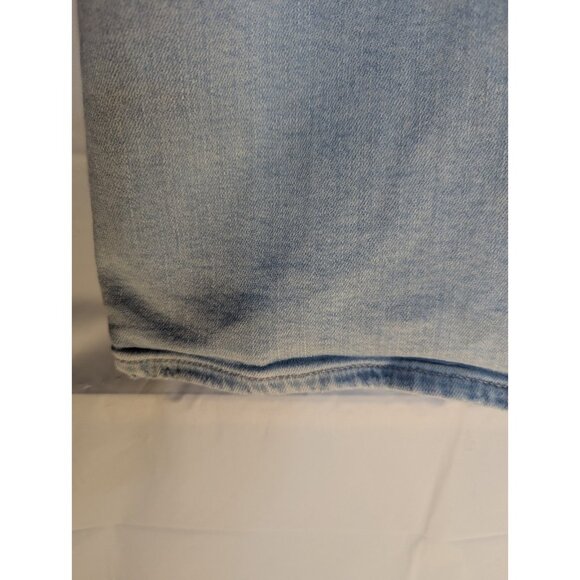 American Eagle Jeans Festival Flare Split Hem Sz 6 Short Stretch Denim 70s Retro - Picture 8 of 12